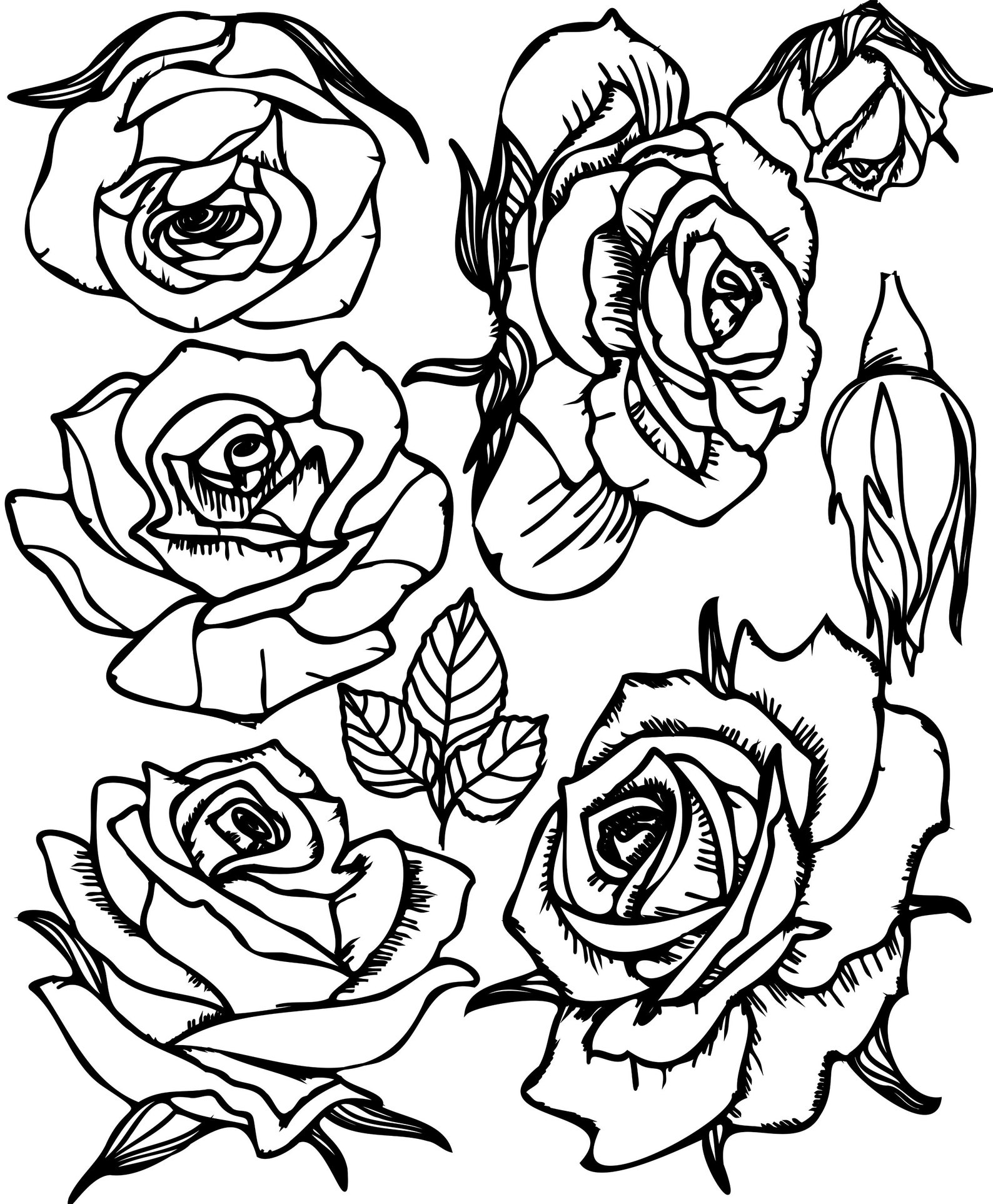 Roses Wall Decal Rose Flowers Sticker Floral Decoration Etsy