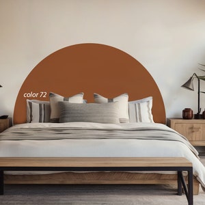 Arch wall decal, Headboard sticker wall decal, Home decor, Orange Headboard decal, Boho, Wall Art, Nursery wall, Peel and Stick, Wall Mural
