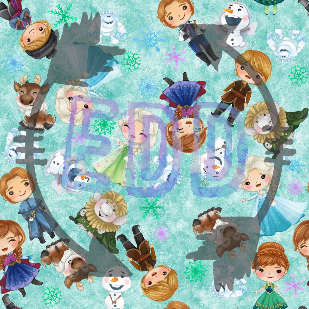 Frozen 2 - Seamless Pattern - Paper - Fabric Design - Planner ...