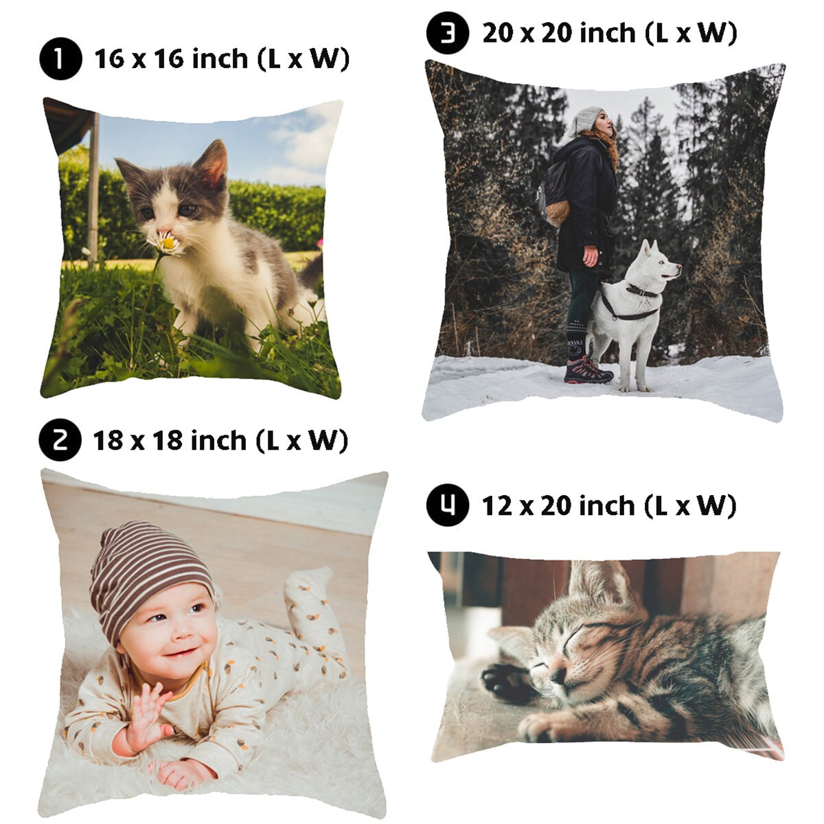 Custom Photo Pillow Case Personalized Pillow Cover with Your Etsy