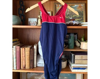 90s VTG Nike One Piece Bathing Suit Made in USA 8