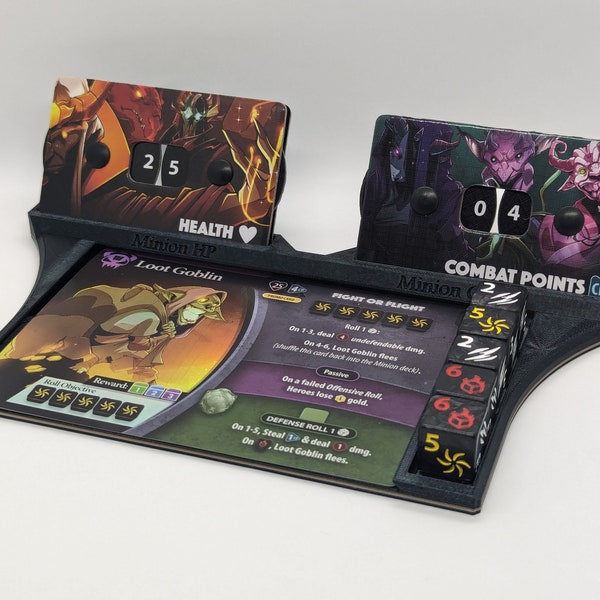 Dice Throne Adventures Minion Dashboard