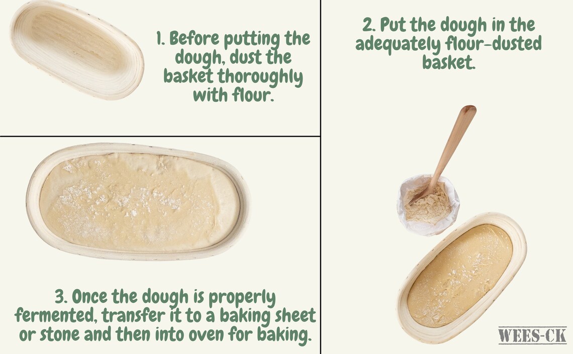 Handmade Proofing Basket Basket with Linen Liner Etsy