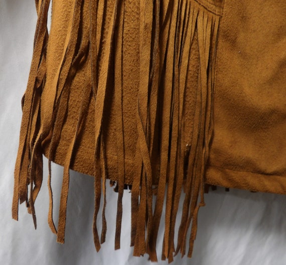 VINTAGE CRIPPLE CREEK fringed suede leather jacke… - image 4