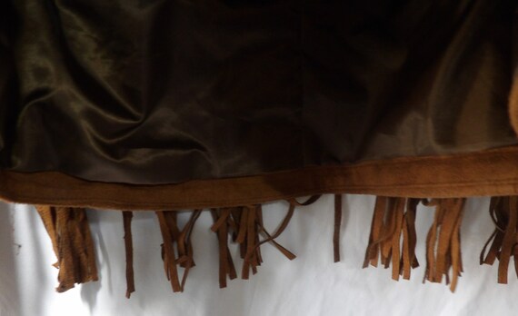 VINTAGE CRIPPLE CREEK fringed suede leather jacke… - image 3