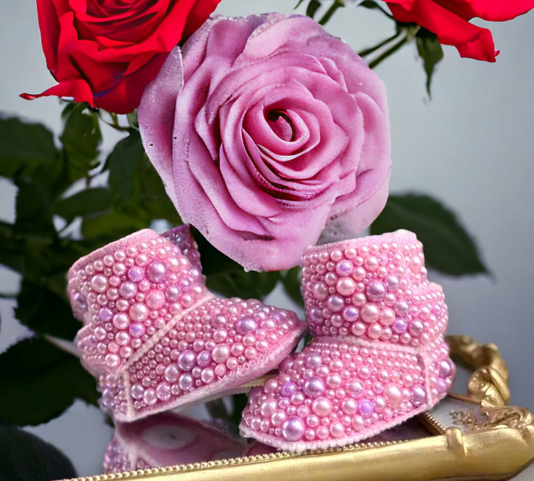 Newborn Baby Girl Bling Rhinestone Shoes - Crib Shoes- Baby Snow Boots ...