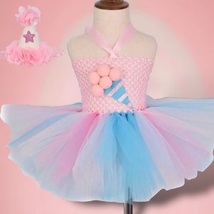 Baby Toddler girl 1st Birthday dress tutu- Girl ice cream dress- birthday tutu dress-2nd birthday dress- sweet birthday- candy birthday