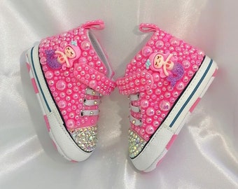 Newborn Bling Rhinestone Mermaid Shoes – Baby Shower Gift
