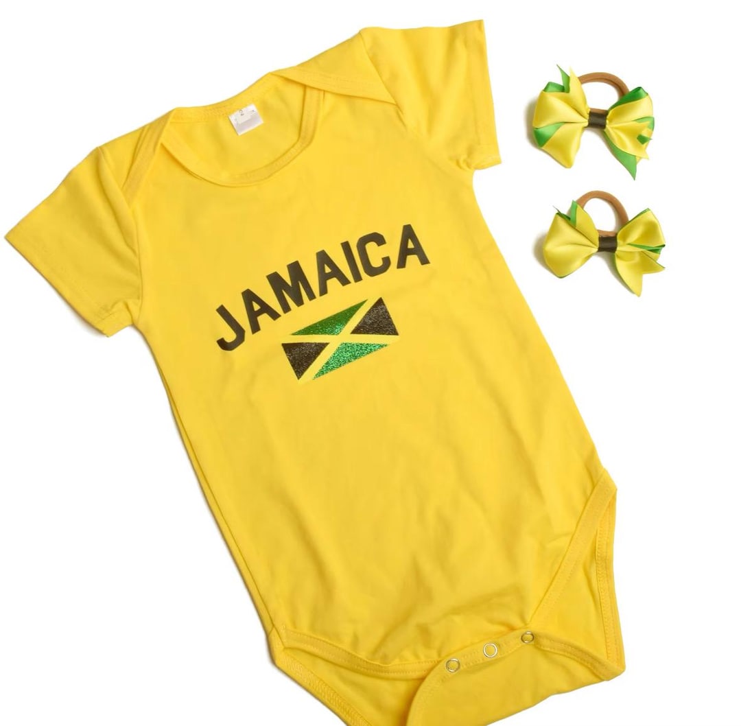 Baby/ Toddler Jamaica Onesie- Jamaica Outfit - Cake Smash Outfit - Baby ...