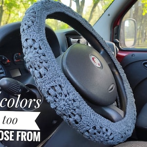 Car accessories for women Steering wheel cover boho Car mirror hanging accessories Best friend gift Made in Ukraine sellers