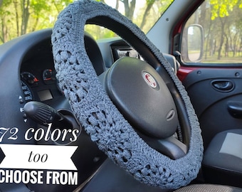 Car accessories for women Steering wheel cover boho Car mirror hanging accessories Best friend gift Made in Ukraine sellers