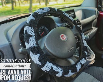 Star Steering Wheel Cover, Gift for Girlfriend Boyfriend Sister Mom Dad, Celestial Cute Car Accessories, Whimsical Car Decor, Dark Academia