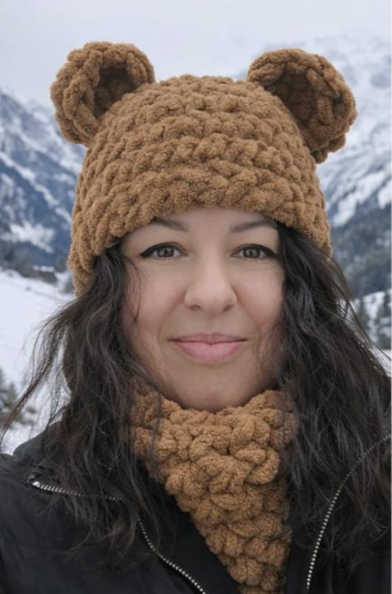 Knit Face Mask Winter Ski Balaclava Bunny Ear Beanie for Women Men Y2k Knit Balaclava Face Mask for Women Men Bunny Ear Horn  main image 4