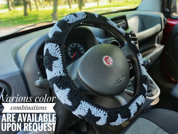 Star steering wheel cover for women Cute car accessories boho Car coaster Seat belt cover Aesthetic car Made in Ukraine seller Gift