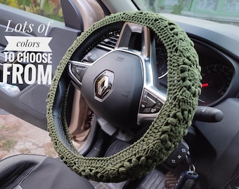 Car accessories for women Steering wheel cover boho Car decor 18th birthday gift Best friend gift Made in Ukraine sellers