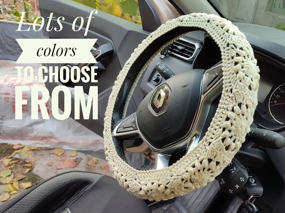 Car accessories for women Crochet steering wheel cover boho Popular right now Cute car Aesthetic decor Gift for mom