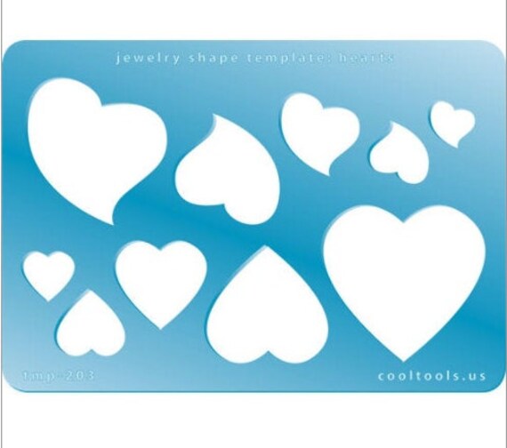 Jewelry Shape Template Hearts Etsy