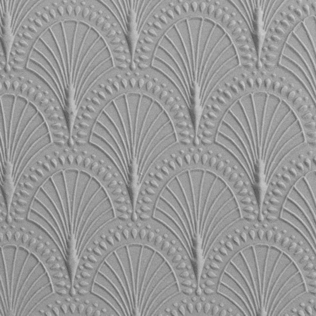 Texture Tile Art Deco Shells Embossed - Etsy