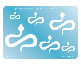Jewelry Shape Template - Coiling Snake