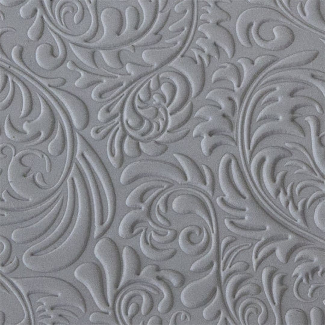 Rollable Texture Tile - Flower Doodle Fineline. Metal Clay Discount Supply