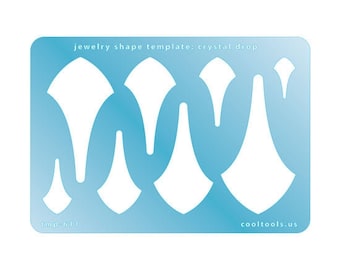 Jewelry Shape Template - Crystal Drop