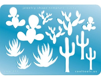 Jewelry Shape Template - Cactus