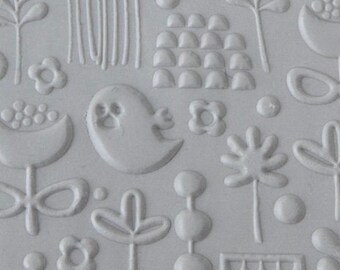 Texture Tile for Clay - Texture - Spring Cleaning Embossed