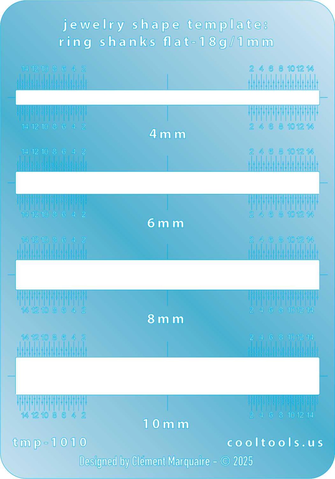 Ring Shank Template - Flat - Etsy