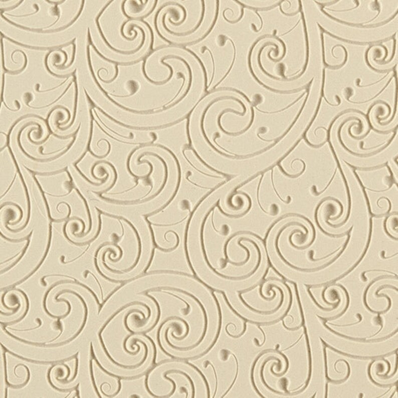 Rollable Texture Tile - Flower Doodle Fineline. Metal Clay Discount Supply