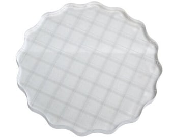 Acrylic Stamping Block & Work Surface with Grid Lines - 4" x 4" Round