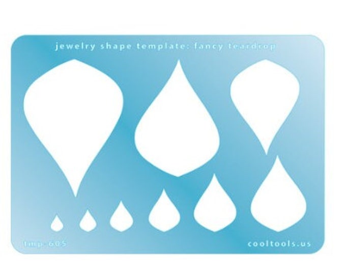 Jewelry Shape Template fancy Bails Translucent Stencil - Etsy