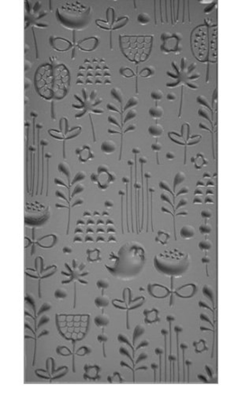Texture Tile for Clay - Texture - Spring Cleaning Embossed - Etsy