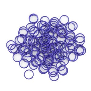 Colored Open Jump Rings - Purple