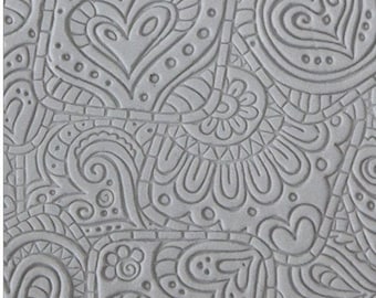 Texture Tile for Clay - Texture - Doodling Hearts