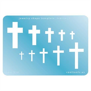 Jewelry Shape Template - Crosses 1
