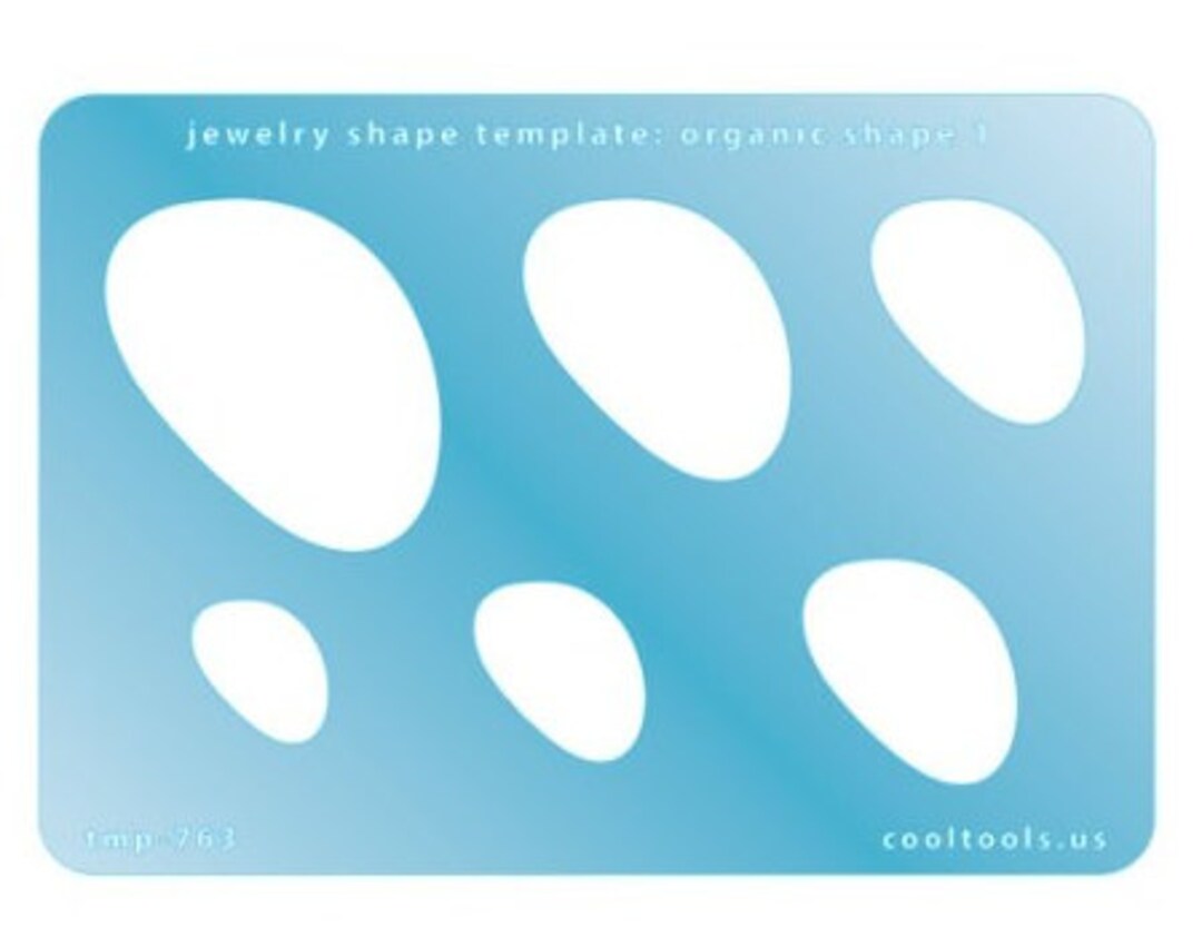 Jewelry Shape Template organic Shape 1 Translucent Stencil Etsy