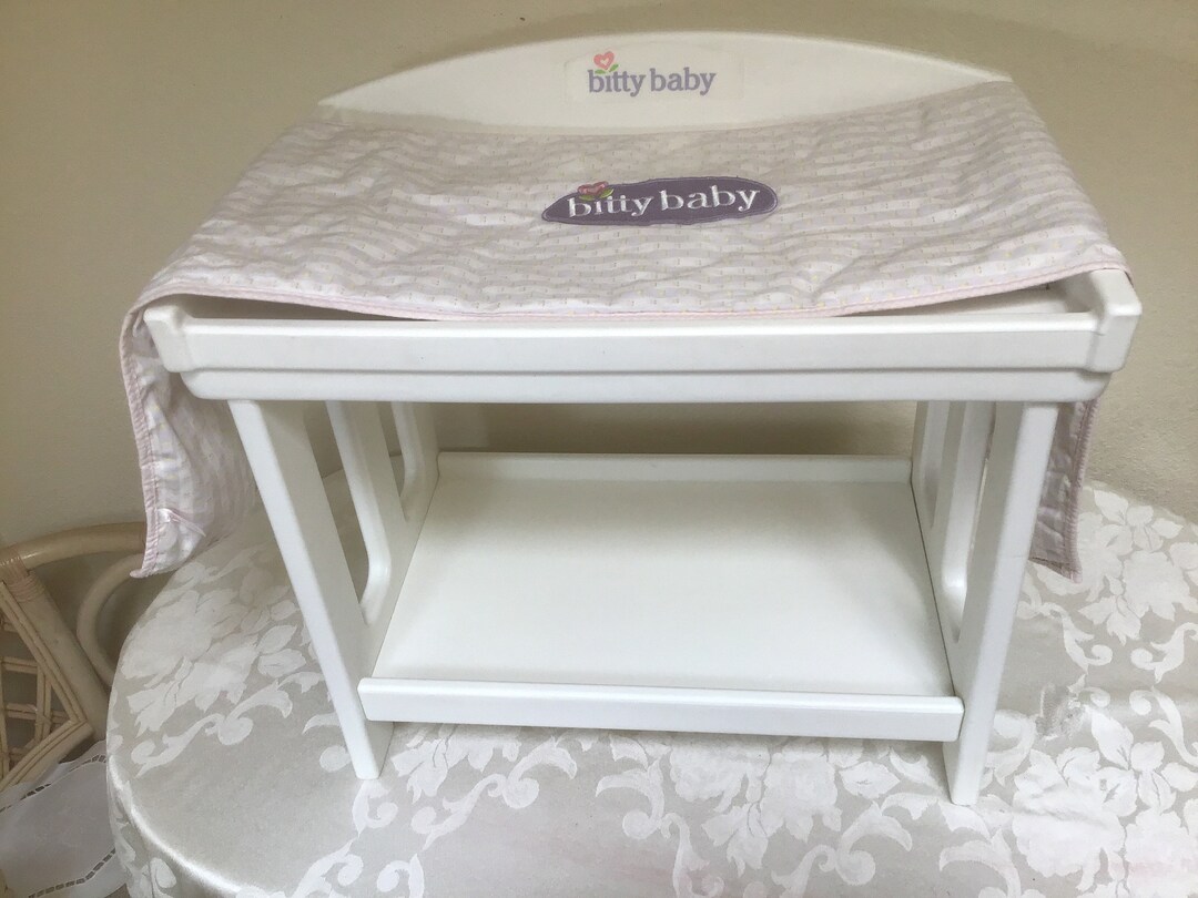 American Girl Bitty Baby Changing Table and Pad Retired Etsy