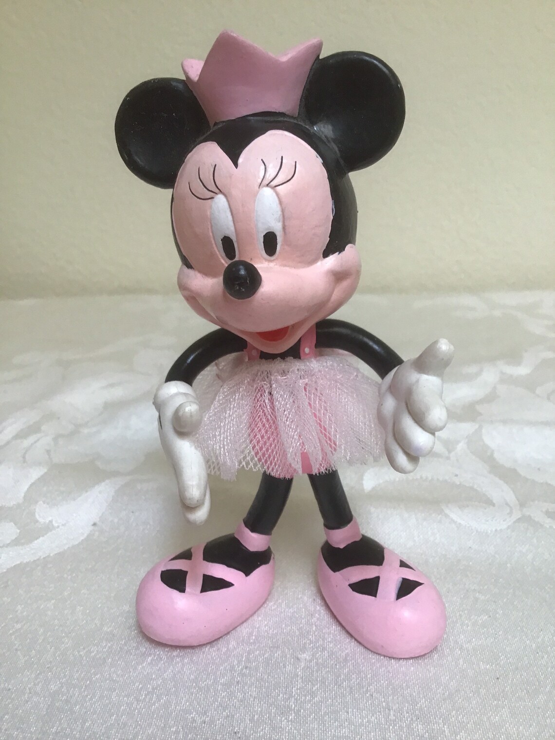 Vintage Minnie Mouse Ballerina Disney posable made in China Etsy