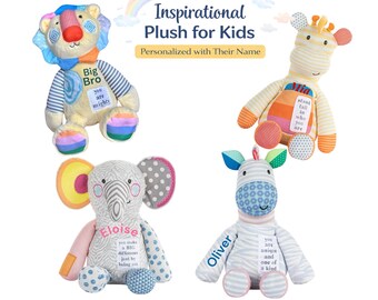 Personalized Inspirational Plush – Custom Name Stuffed Animal, Faith Nursery Decor