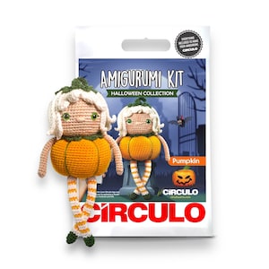 Pumpkin Amigurumi Crochet Kit: DIY Halloween Decoration