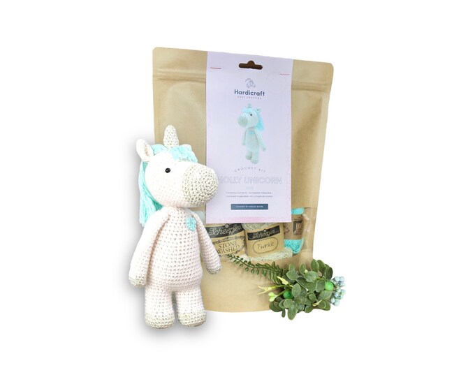 Unicorn Crochet Kit Crochet Unicorn Kit Amigurumi Kit Etsy