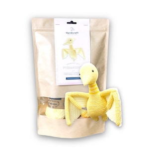 DIY Crochet Kit - Pteranodon - Crochet Kit - Prehistoric Crochet Gift - Pteranodon Gift - DIY Pteranodon Crochet Kit - Friend DIY Crochet
