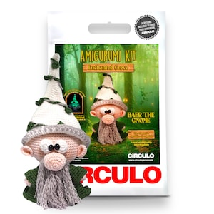 Amigurumi Gnome Crochet Kit: Baer, Glow in the Dark (Intermediate)