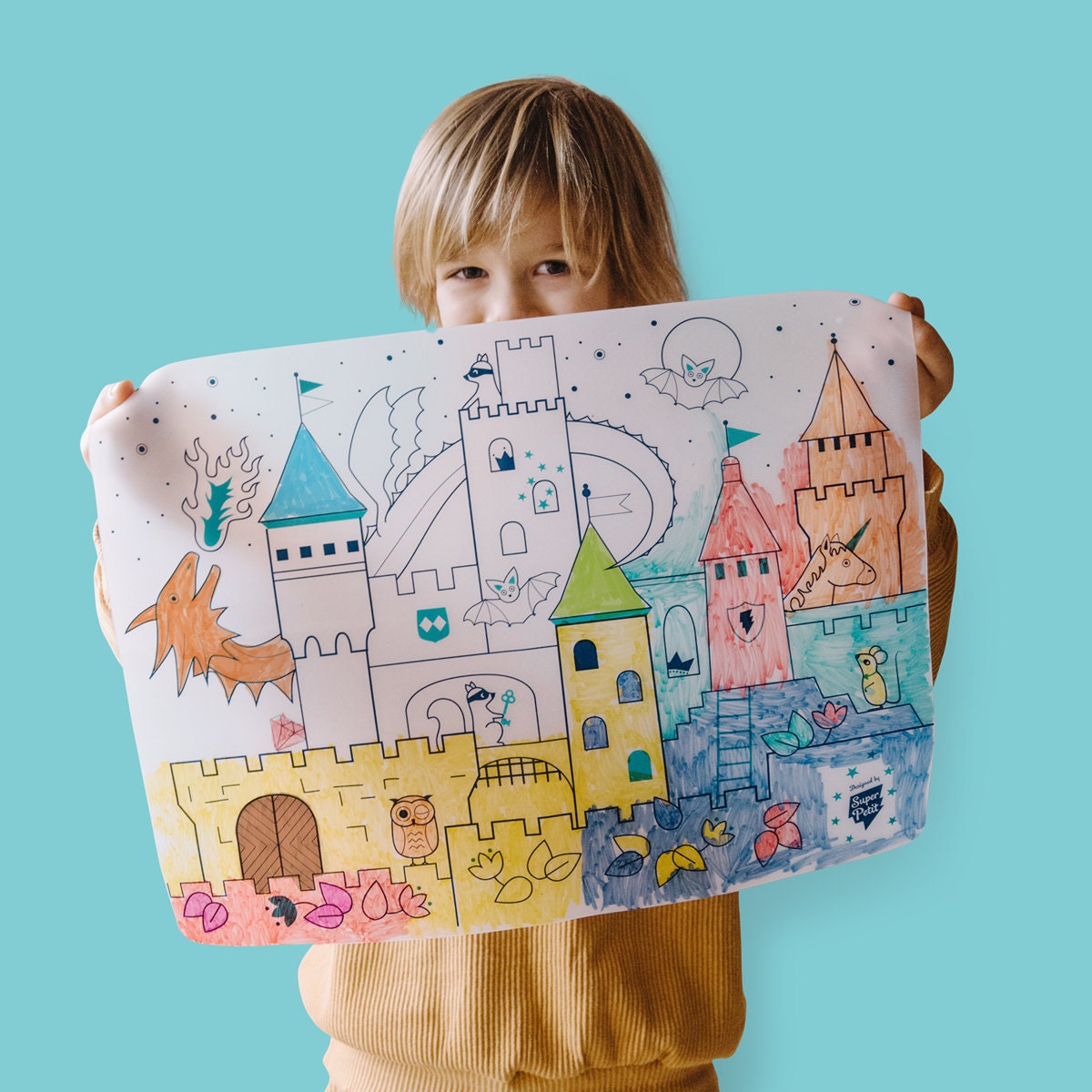 Silicone Coloring Placemat DIY Castle Placemat Kids Etsy