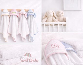 Personalized Infant & Toddler Luxury Hooded Bath or Pool Towel, Embroidered Baby Shower Gift, First Birthday | Easter Basket Gift