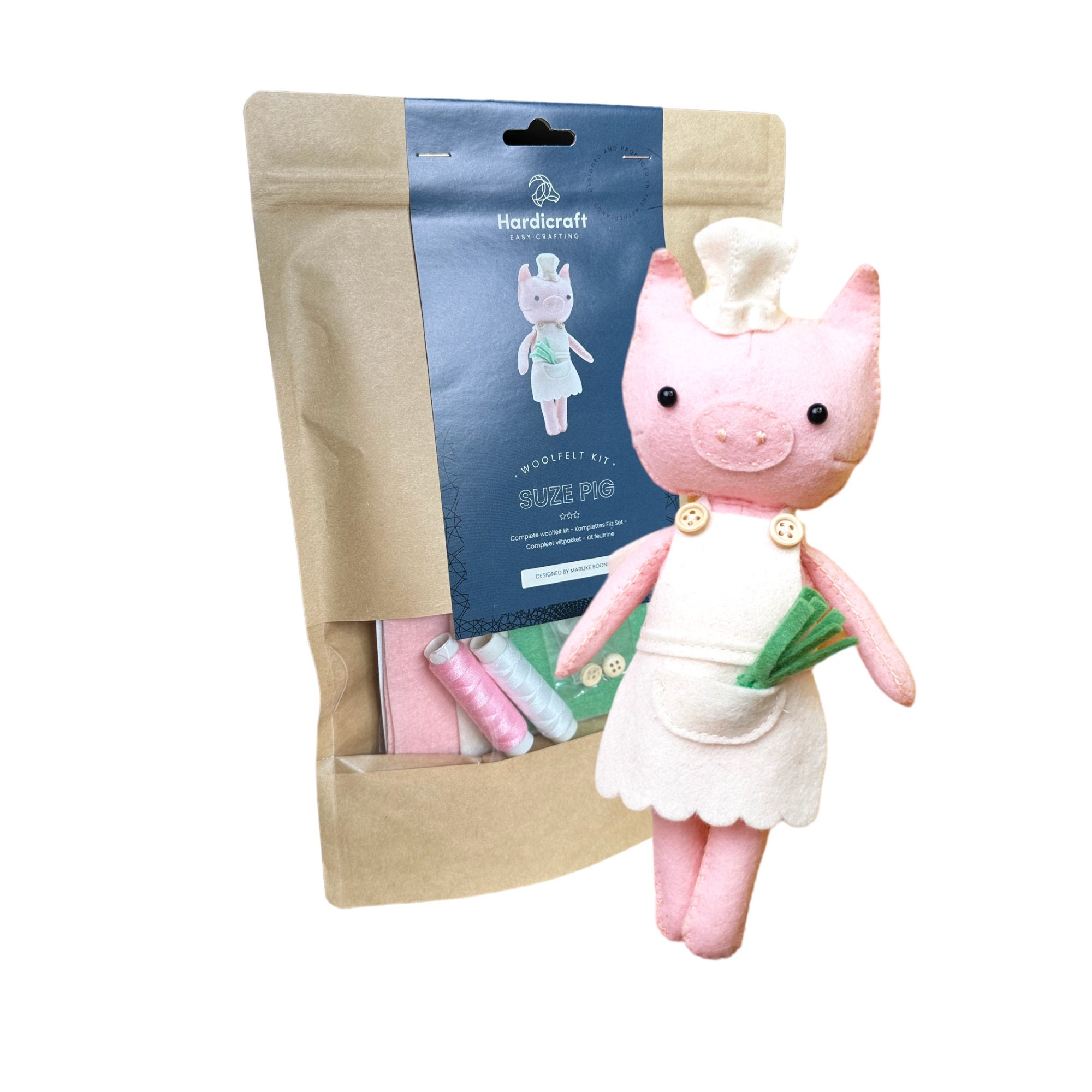 40 Simple Sewing Crafts for Kids 17 DIY Felt Pig Sewing Kit, Hand Stitched DIY Crafts, Pig Sewing Kit,…