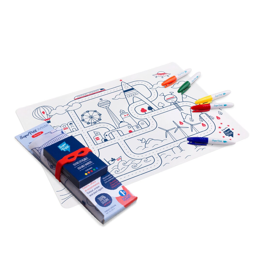 Silicone Coloring Placemat City Circuit Placemat Etsy