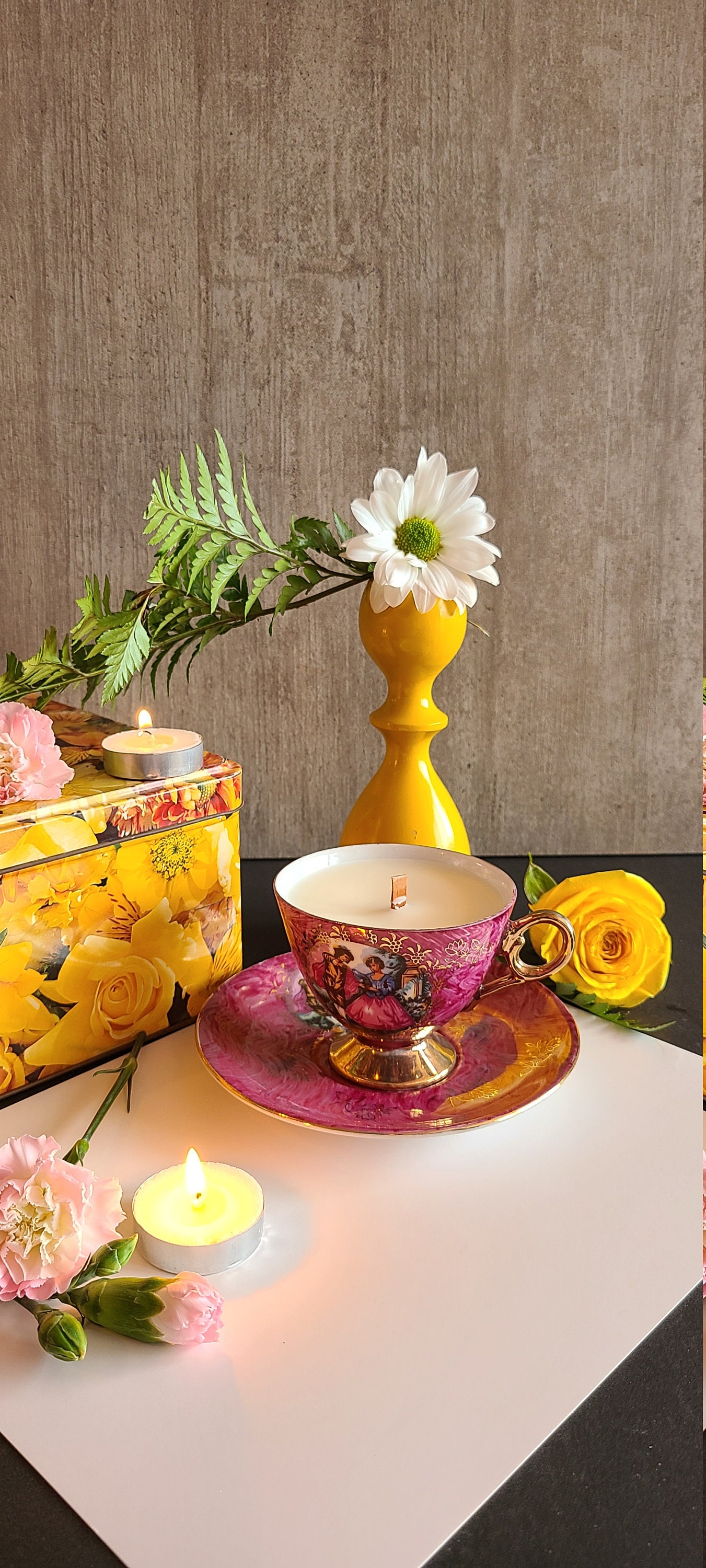 Scented candle with bridgerton style jewelry inside surprise Etsy