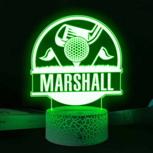 Personalised Golf Night Lights, Table Lamp, Table Lamp For Golf Lovers, Room Decor Gift, Golf Player Gift, Livingroom Light, Golf Club Lamp