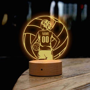 Volleyball Night Light, Volleyball Players Gift, Volleyball Coach Gift, Volleyball Gifts, Girls Night Lights, Volleyball Player Night Light
